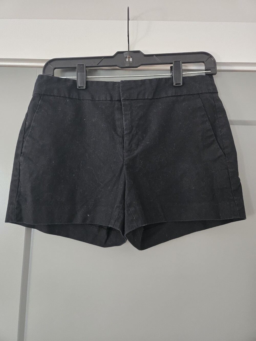 Banana Republic Black High-Rise Tailored Shorts